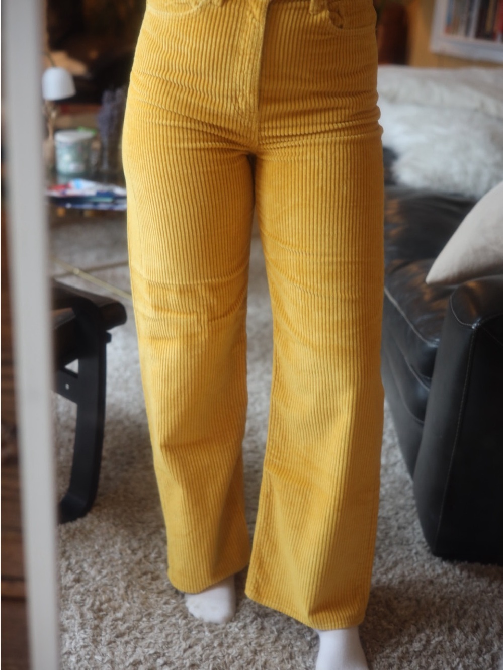 Levi’s x The Simpsons Yellow Corduroy Wide-Leg Jeans